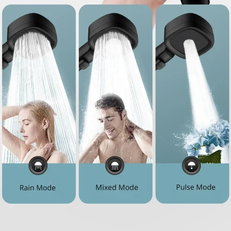Adjustable Three-Mode Shower Head